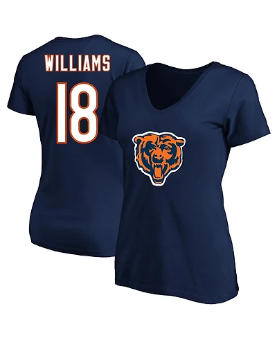 Fanatics Women's Caleb Williams Navy Chicago Bears 2024 Nfl Draft First Round Pick Plus Name Number T-Shirt