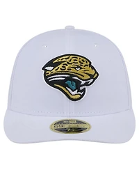 New Era Men's White Jacksonville Jaguars Throwback Logo Omaha Low Profile 59FIFTY Fitted Hat