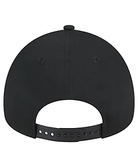 New Era Men's Black Jacksonville Jaguars Throwback Logo Standard A-Frame 9FORTY Adjustable Hat
