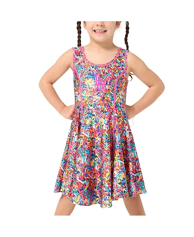 Terez Girls Toddler Pink Los Angeles Dodgers Hi-Shine Skater Dress