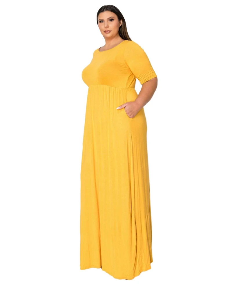 L I V D Plus Eva Pocket Maxi Dress