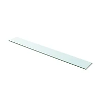 vidaXL Shelf Panel Glass Clear 39.4"x4.7"