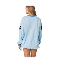Edikted Womens 06 Oversized Long Sleeve T Shirt