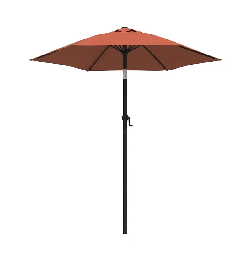 Garden Parasol Terracotta 78.7"x88.2" Aluminum
