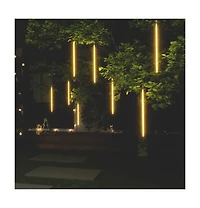 vidaXL Meteor Lights 8 pcs 2 ft Warm White 288 LEDs Indoor Outdoor