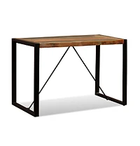 vidaXL Dining Table Solid Reclaimed Wood 47.2"