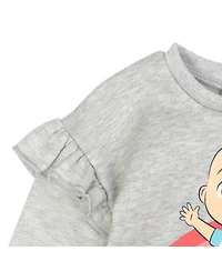 CoComelon Baby Girls Jj Pullover Fleece Sweatshirt and Pants Set to