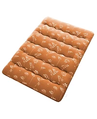Futon Mattress Full Size, Floral Print Floor Pad Portable Dorm Sleeping Pad, 54"x 80"