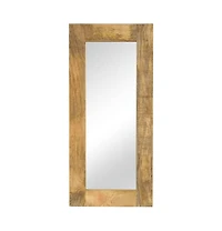 vidaXL Mirror Solid Mango Wood 19.7"x43.3"