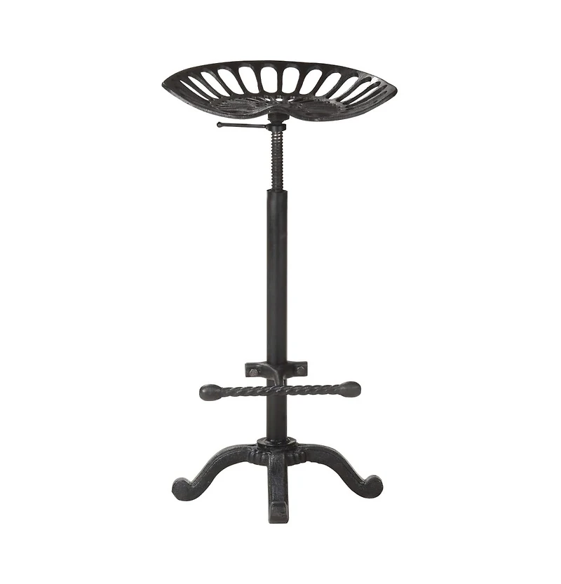 Bar Stool Black Cast Iron