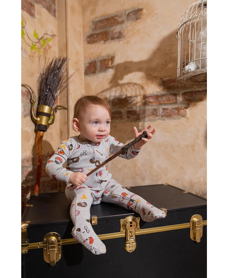 Harry Potter Baby Boys 2 Pack Zip Up Costume Sleep N' Play Coveralls Newborn to