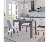 vidaXL Dining Table Concrete Gray 47.2"x23.6"x29.9" Engineered Wood
