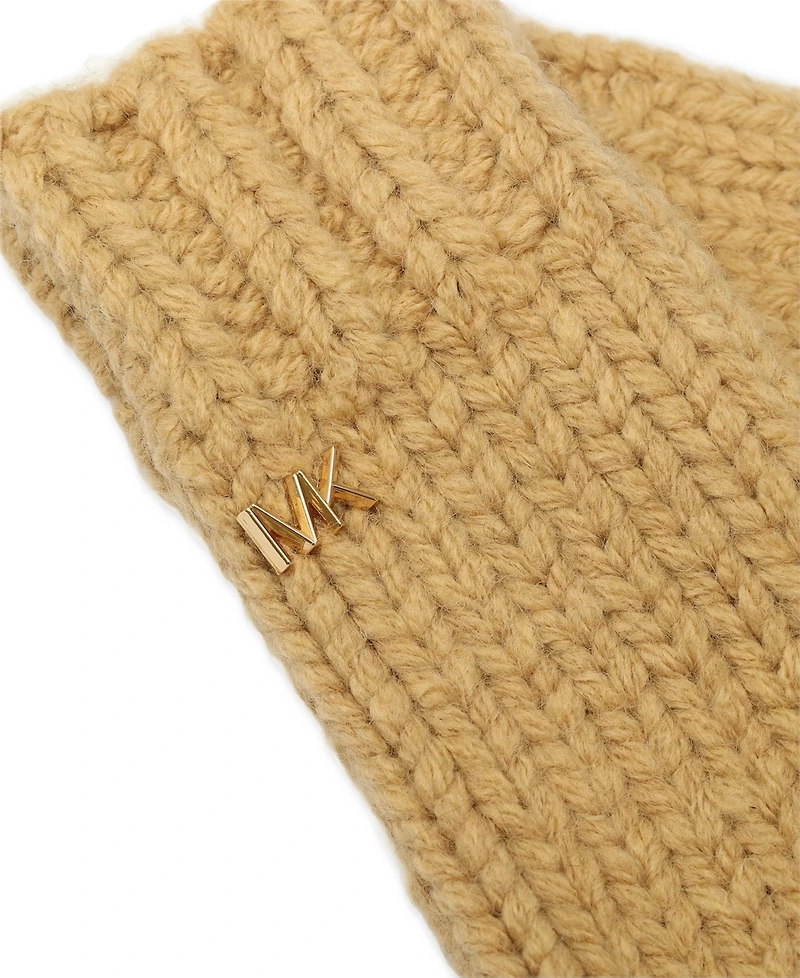 Michael Michael Kors Women's Logo Detail Super Chunk Mittens