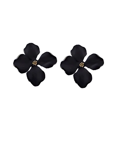 Swanky Designs Small Floral Statement Earrings