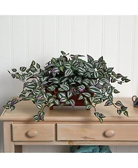 Slickblue Wandering Jew Artificial Plant in Decorative Planter