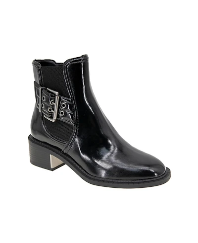 BCBGeneration Women's Bovee Buckle Detail Booties