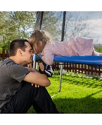 Skonyon 14-ft Trampoline Replacement Protection Enclosure Net with Zipper