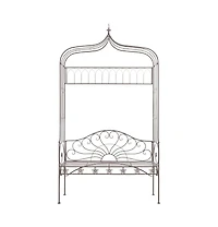 vidaXL Patio Bench 48" Iron Antique