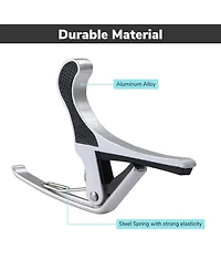 Yescom Change Tune Clamp Key Trigger Capo For Acoustic Electric Classical Guitar Silver