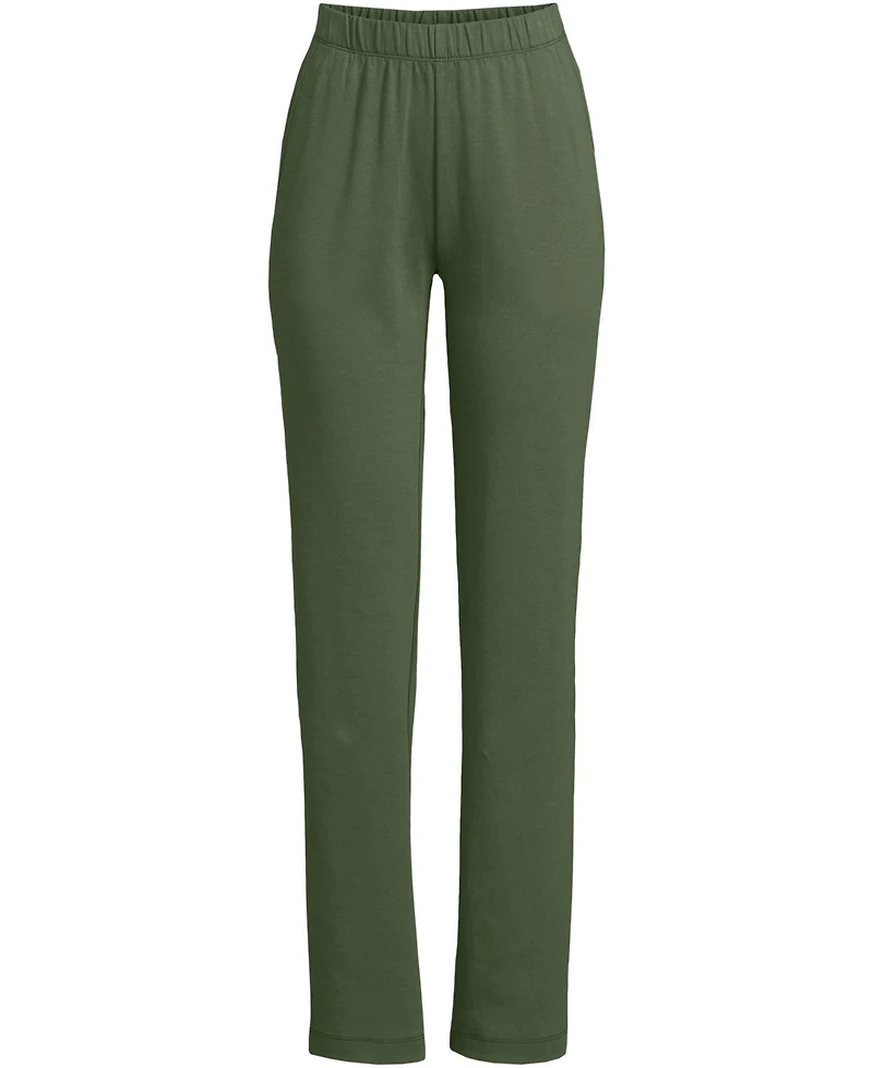 Lands' End Women's Sport Knit High Rise Pants