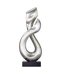 Studio 55D Open Infinity 24 1/2" High Silver Finish Modern Sculpture
