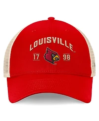 Top of the World Men's Red Louisville Cardinals Heritage Waylon Trucker Adjustable Hat