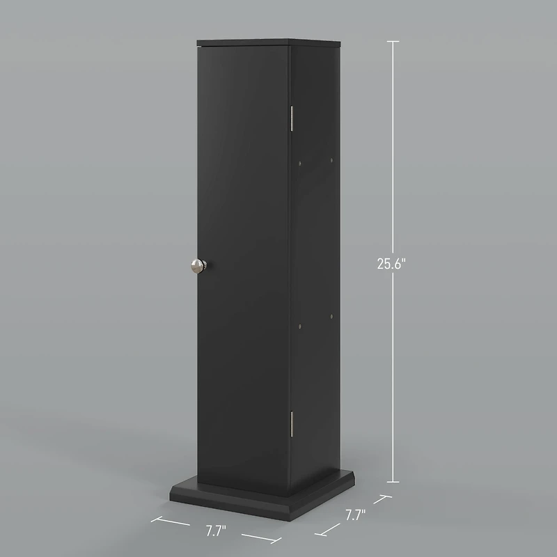 Homcom Bathroom Toilet Paper Cabinet with Doors and Shelves,