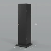 Homcom Bathroom Toilet Paper Cabinet with Doors and Shelves,
