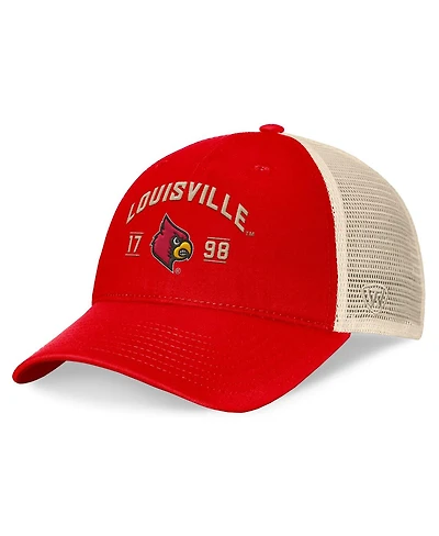 Top of the World Men's Red Louisville Cardinals Heritage Waylon Trucker Adjustable Hat