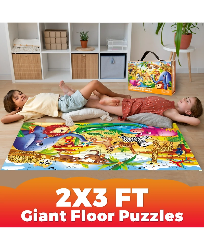 Quokka 2x3 Ft Giant Floor Puzzles for Kids Ages 4-6
