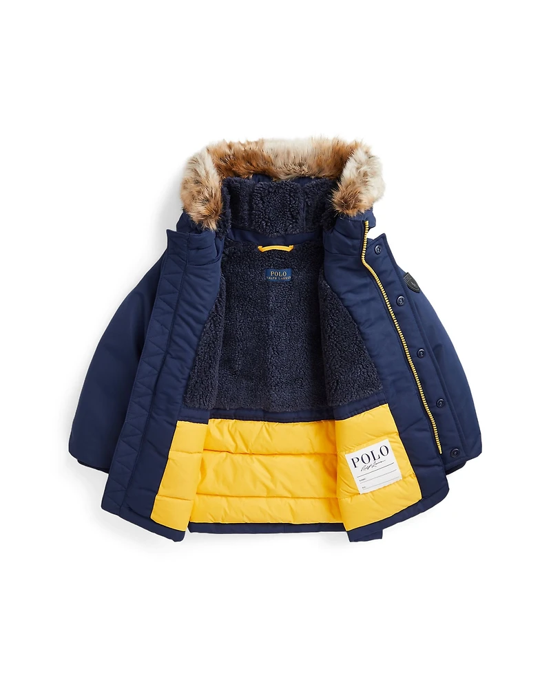 Polo Ralph Lauren Toddler and Little Boys Artificial-fur-Trim Down Parka Jacket