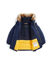 Polo Ralph Lauren Toddler and Little Boys Artificial-fur-Trim Down Parka Jacket