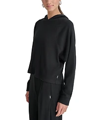 Dkny Sport Women's Ribbed Hoodie Pullover