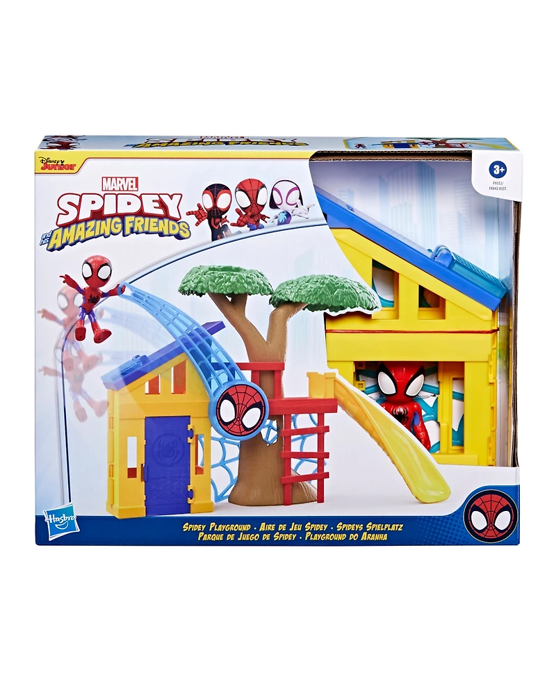 Spidey and His Amazing Friends Spidey Playground Playset, Includes Action Figure