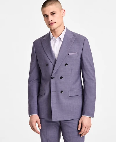Bar Iii Men's Slim-Fit Peak-Lapel Double-Breasted Suit Jacket, Exclusively at Macy's