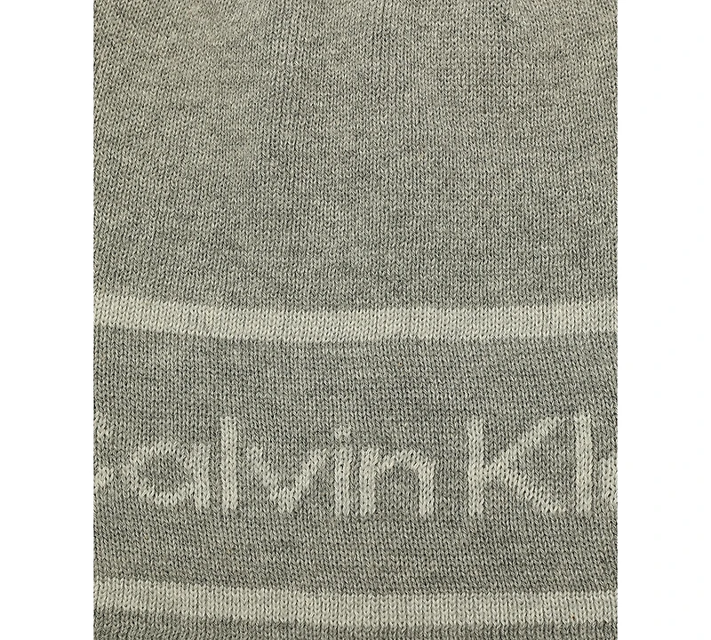 Calvin Klein Men's Jacquard Stripe Logo Beanie