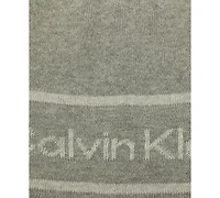 Calvin Klein Men's Jacquard Stripe Logo Beanie