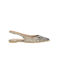 BCBGeneration Women's Valerie Studded Slingback Pointed-Toe Flats