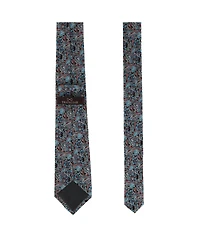Trafalgar Men's Enzo Exploded Floral Silk Necktie