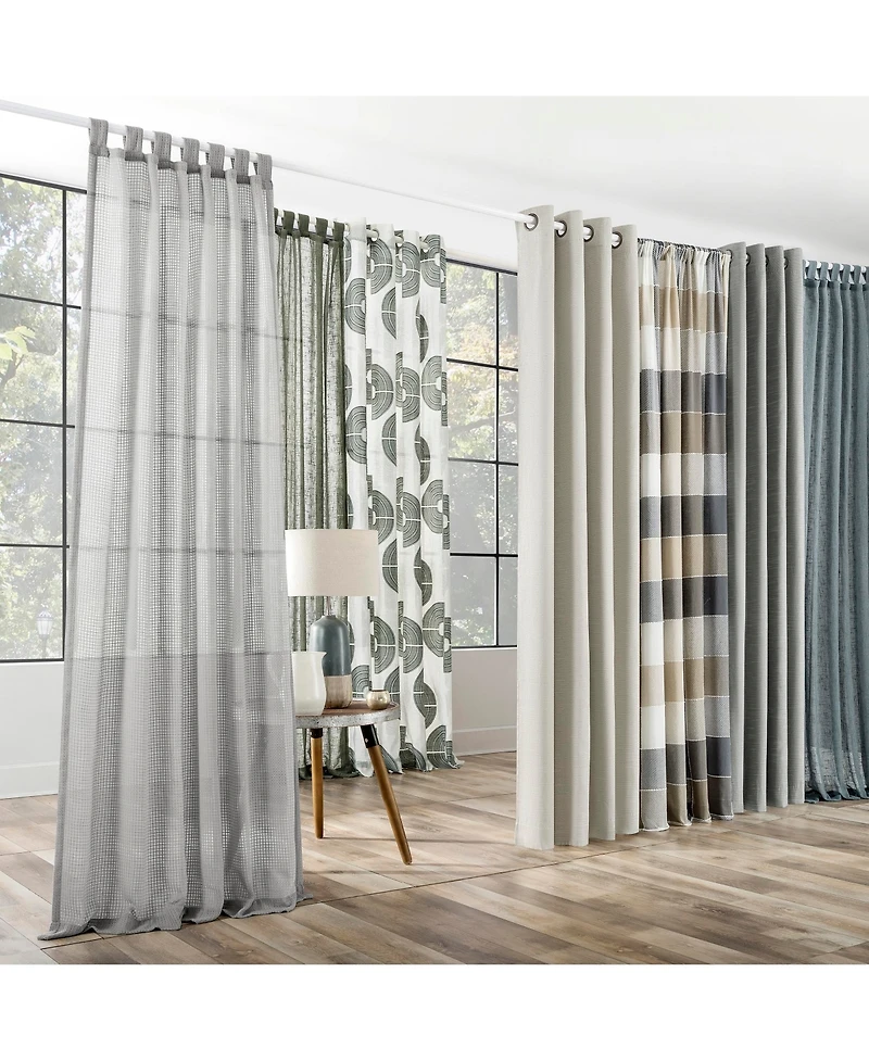 Textured Linen Blend Total Blackout Grommet Top Curtain