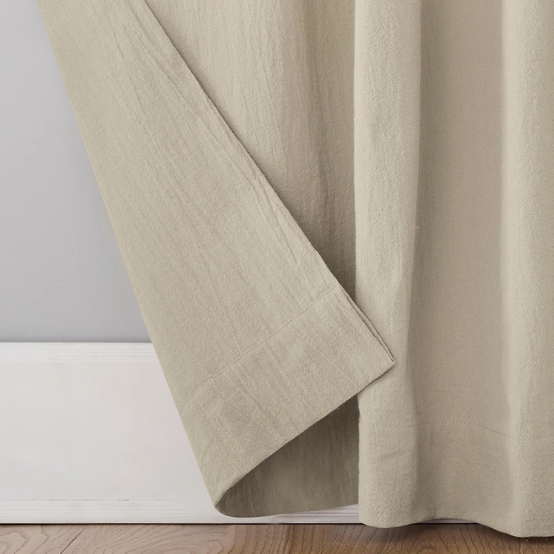Washed Cotton Twist Tab Curtain