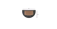 Superio Non-Slip Welcome Doormat for Entry, 18" x 30", Half Circle Mat