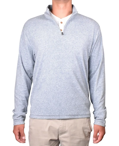 Vintage 1946 Men's Soft-Brushed Knit Quarter-Zip Sweater