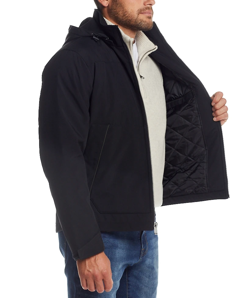 Weatherproof Men's Flex Tech Hooded Shirt Jacket