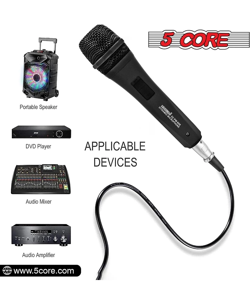 5 Core Microphone Xlr Dynamic Karaoke Singing Handheld Microfono Professional Vocal Dj Music Mic
