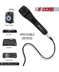 5 Core Microphone Xlr Dynamic Karaoke Singing Handheld Microfono Professional Vocal Dj Music Mic