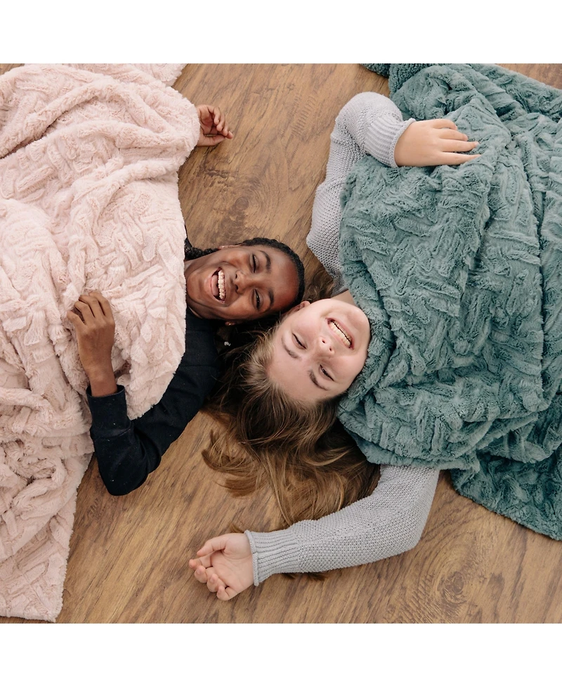 Chanasya Premium Soft Cloud Faux Fur Throw Blanket - Plush, Soft Sherpa & Minky Blanket - 50" x 65” - Orange