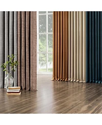 Amherst Velvet Noise Reducing Thermal Extreme 100% Blackout Back Tab Curtain Panel
