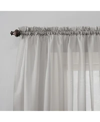 Calypso Sheer Voile Rod Pocket Curtain Panel