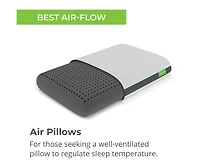 Cariloha Luxurious Cooling Classic Pillow | King | White | 38"x20" | Viscose Material | Naturally breathable, Hypoallergenic, and Moisture wicking